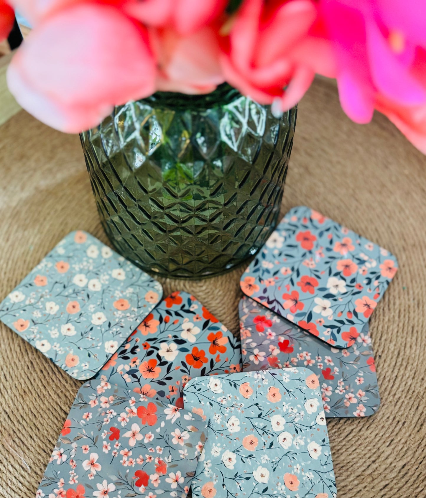 Floral fridge magnets