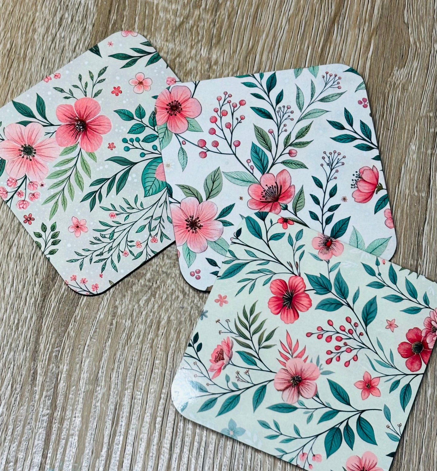 Floral fridge magnets