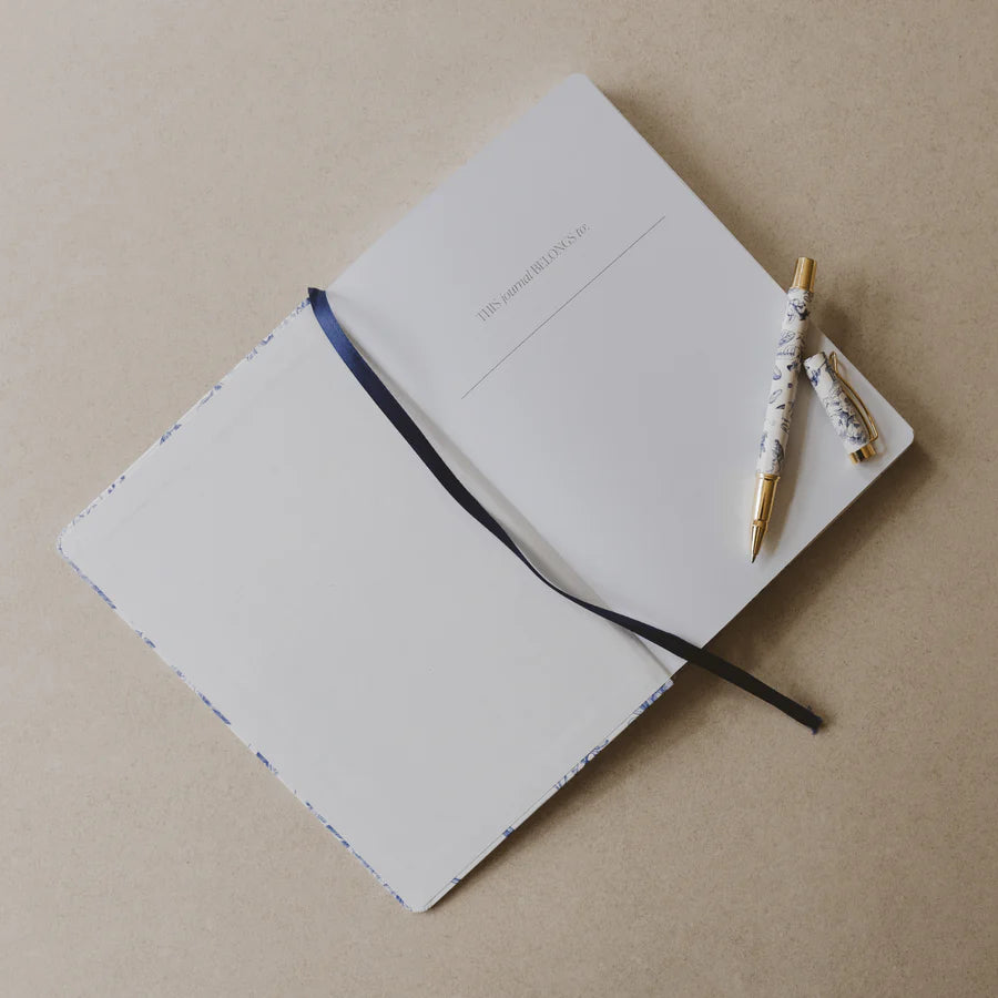 Blue Floral Notebook