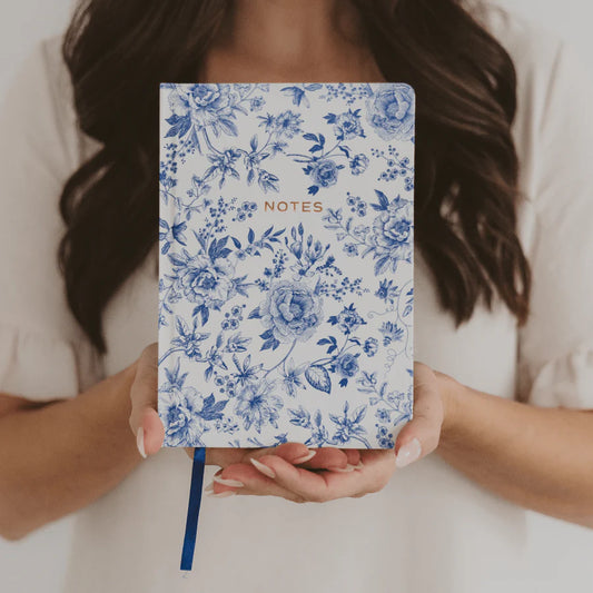 Blue Floral Notebook