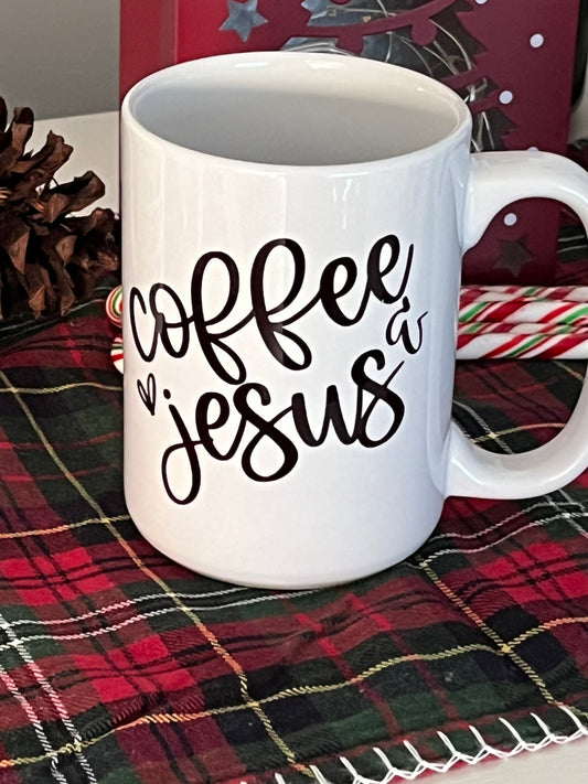 Coffee & Jesus 15 oz mug