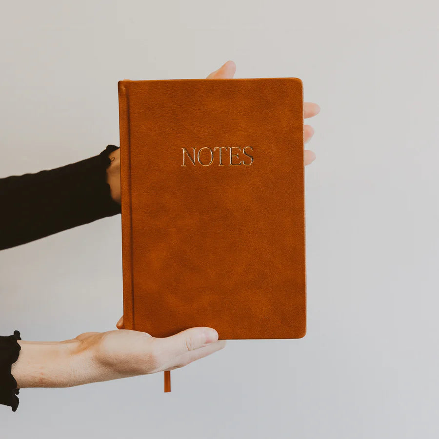 Faux leather notebook